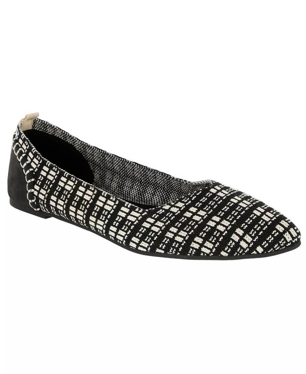 NEW MIA women's lissy fly knit ballet flats in black
